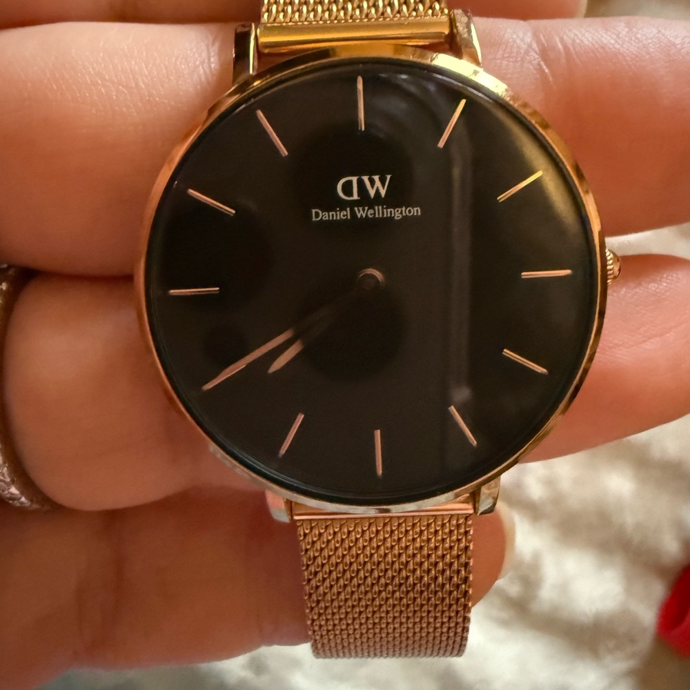 Daniel Wellington Black and Gold Women's Watch